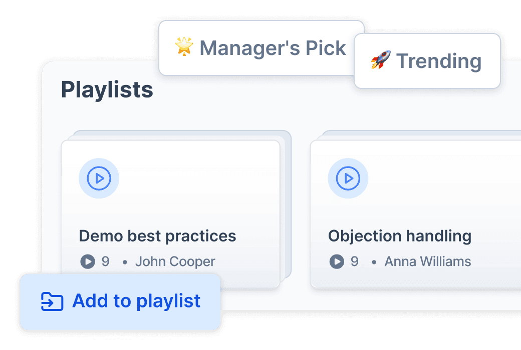 Moments playlists interface showing Manager's Pick and Trending sections