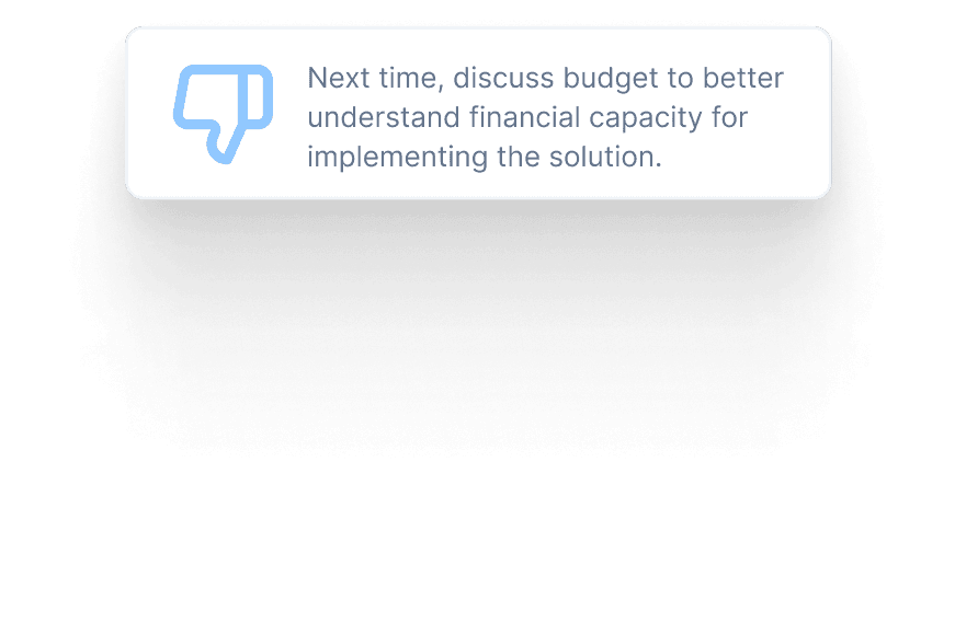 Instant feedback dashboard
